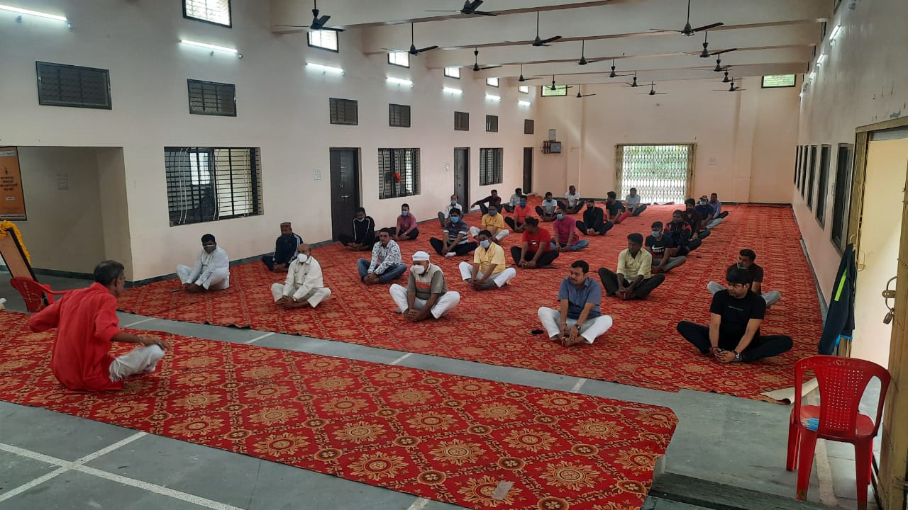 Yoga in Mahadev Temple Complex