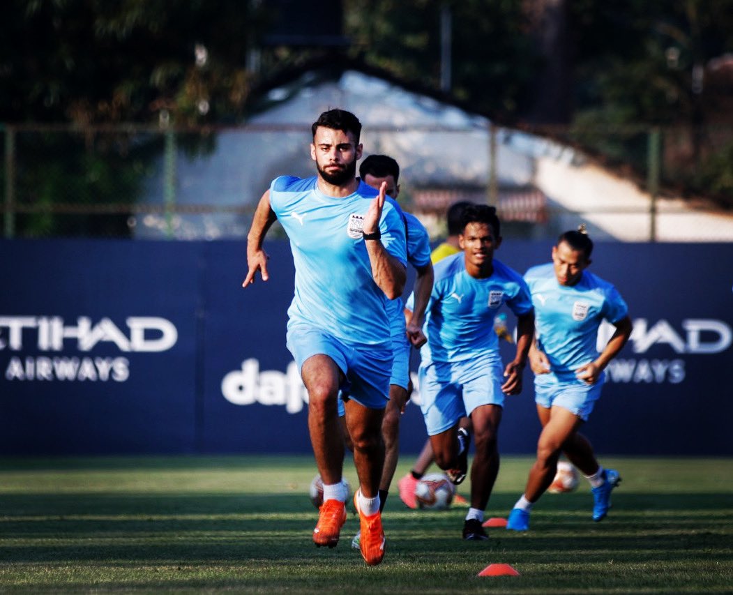 Mumbai City FC players train ahead of their second outing in ISL 2020-2021.