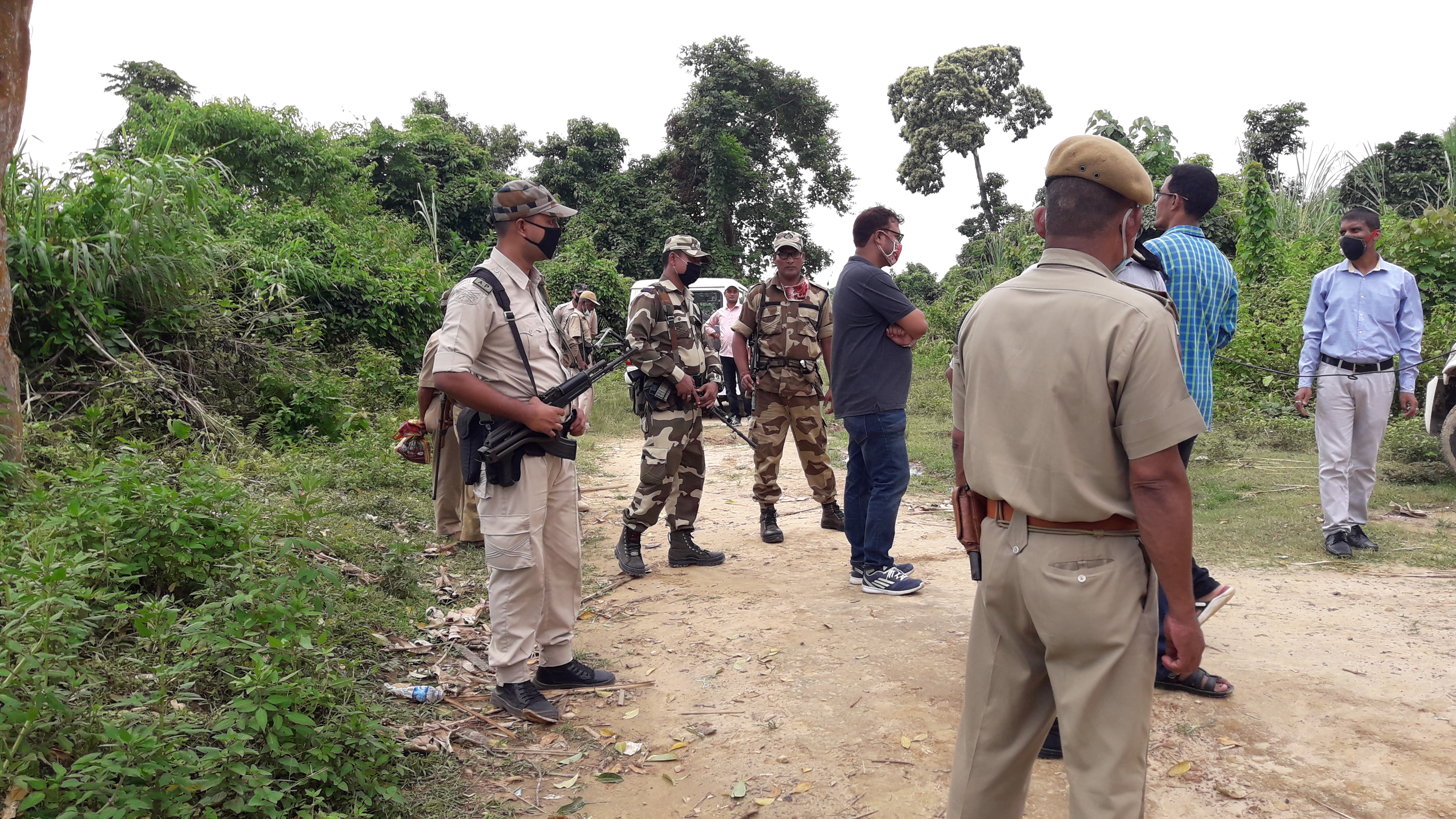 nagaland people made bridge and camp at assam's reserve forest