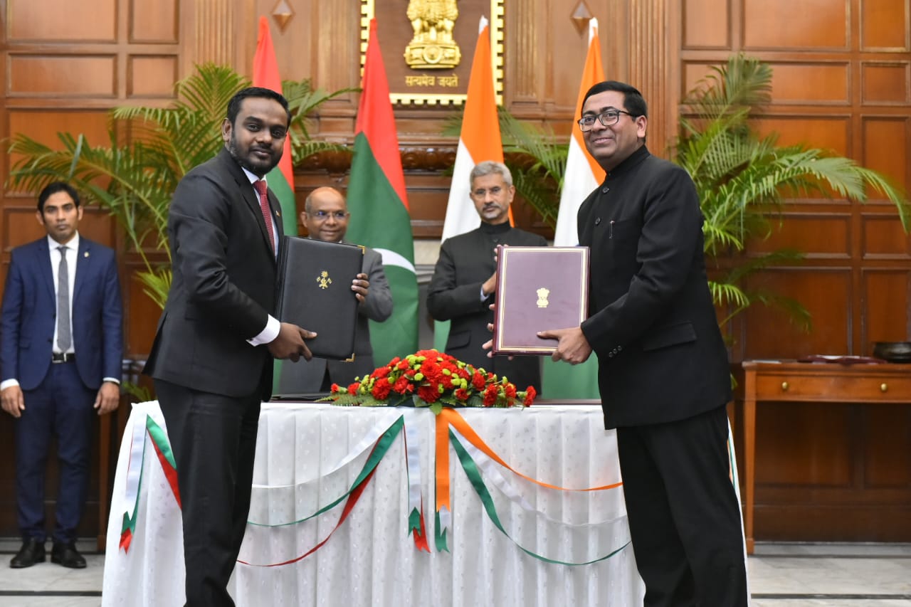 Three MoUs signed during 6th India-Maldives Joint Commission Meet