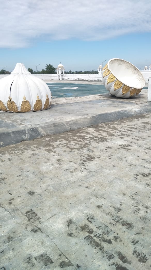 Gurdwara Kartarpur Sahib domes collapse