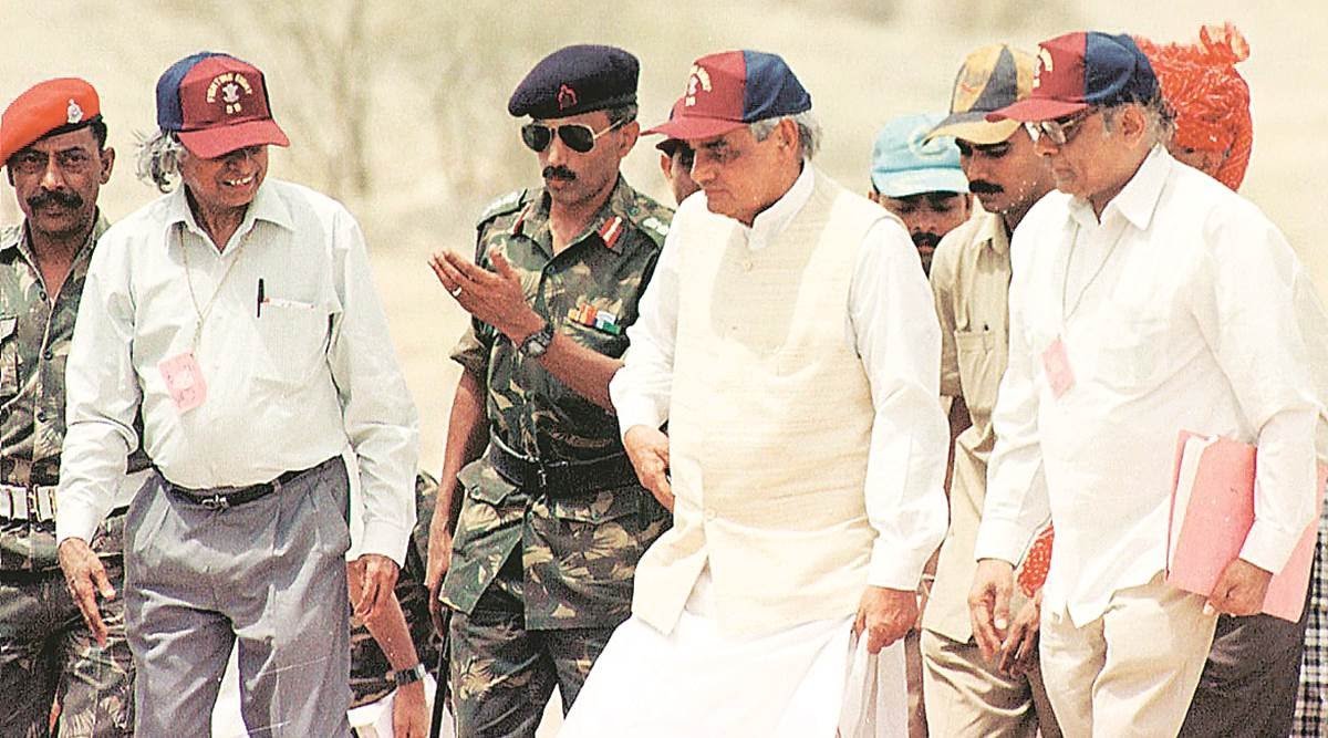 Nuclear tests at Pokran with then PM AB Vajpayee and Dr. APJ Abdul Kalam