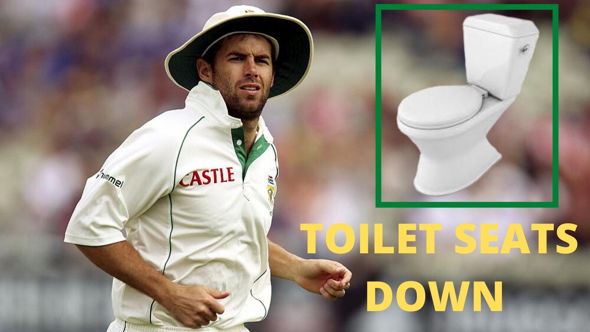 Every time Neil McKenzie went for batting, he made sure all toilet seats of the dressing room are down.