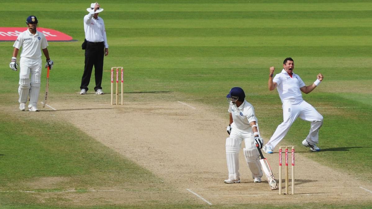 Tim Bresnan, Sachin Tendulkar, Rod Tuckker