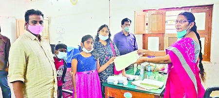 Admission of nelore  Joint Collector children in government schools