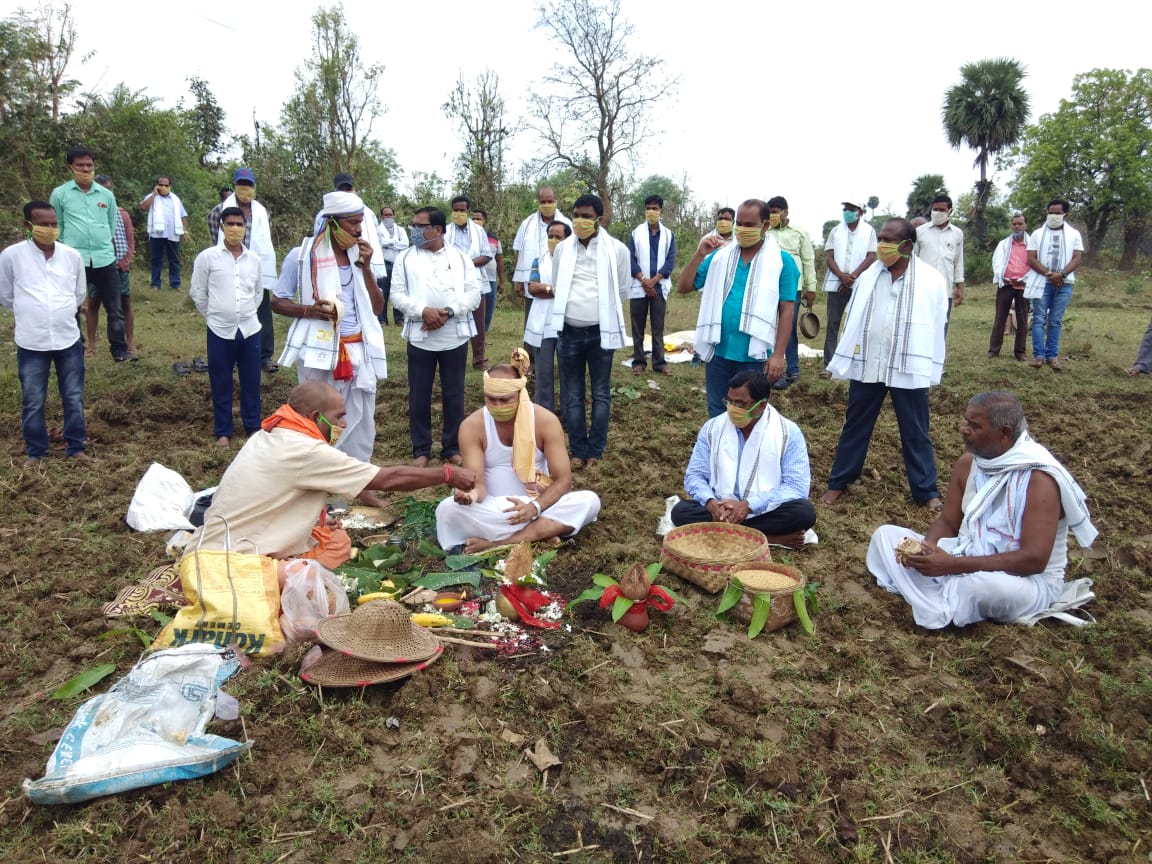 Talcher mla has boosting farmers' moral