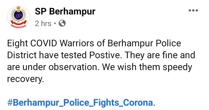 13 more COVID Warriors test positive at Ganjam