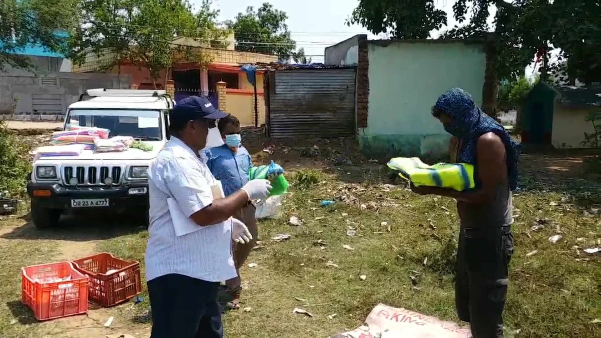 distributed food to the poor