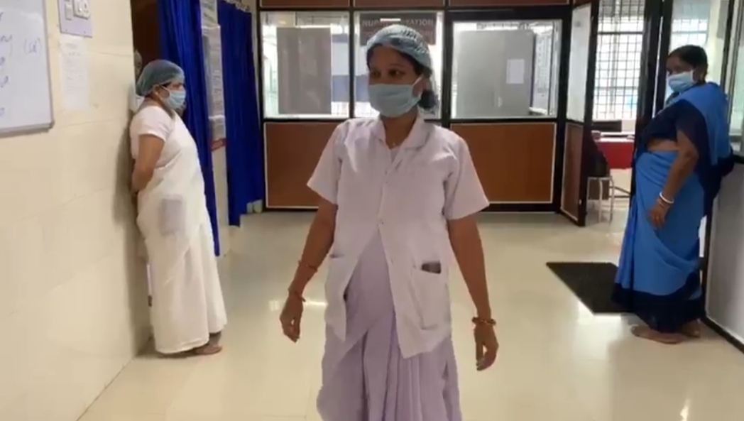 pregnant nurse serving corona patients in odisha