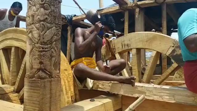 Ratha yatra preparation in puri