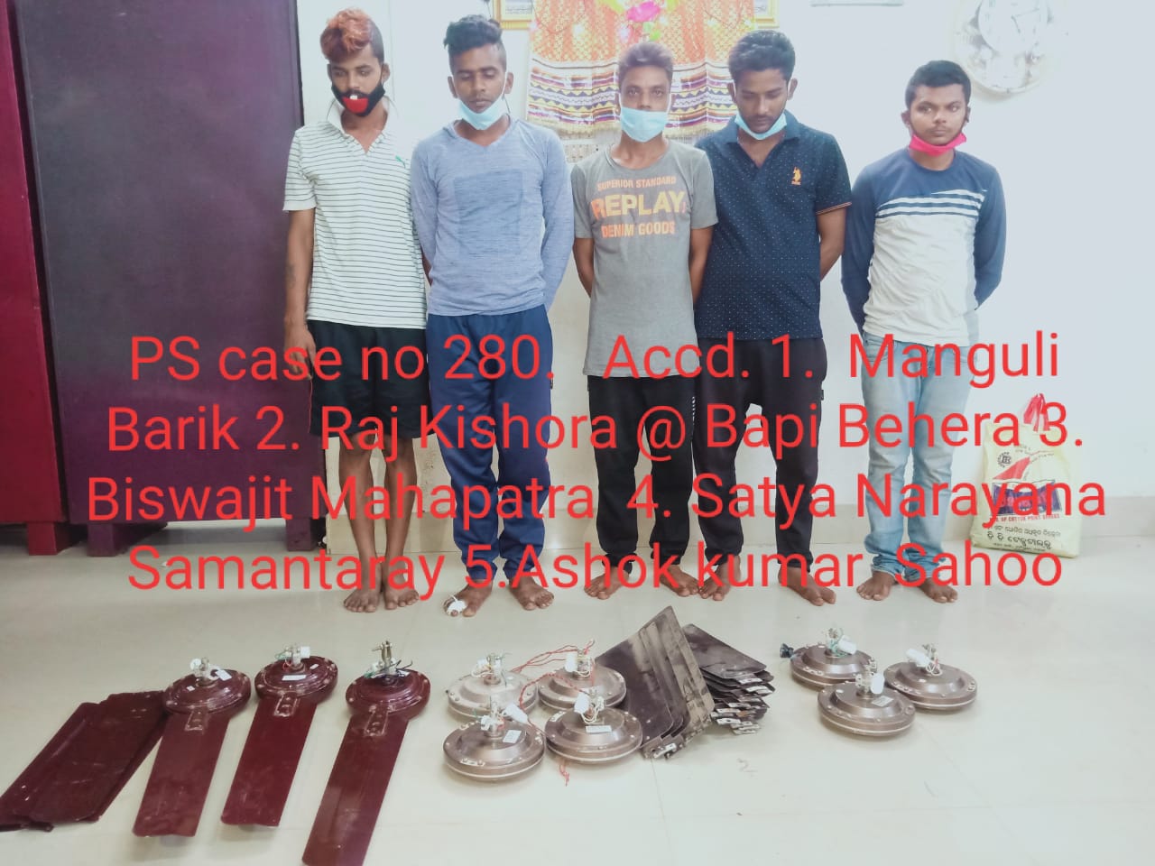 puri police arrested 8 lootera on gadadhar Highschool fan loot case