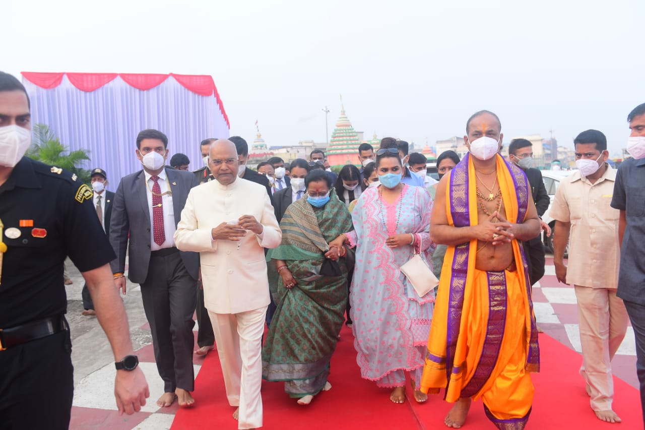 President Ramnath Kovind arrived in Odisha For Two-Day visit to Puri