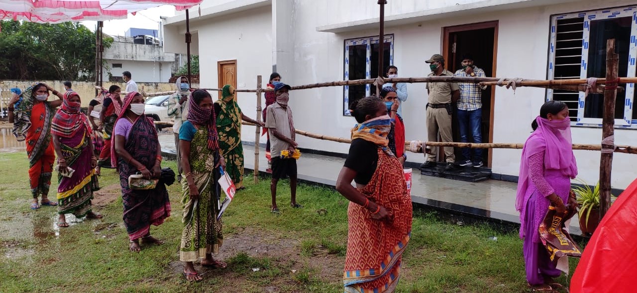 BJD MPs distributed food items to the needy and the poor