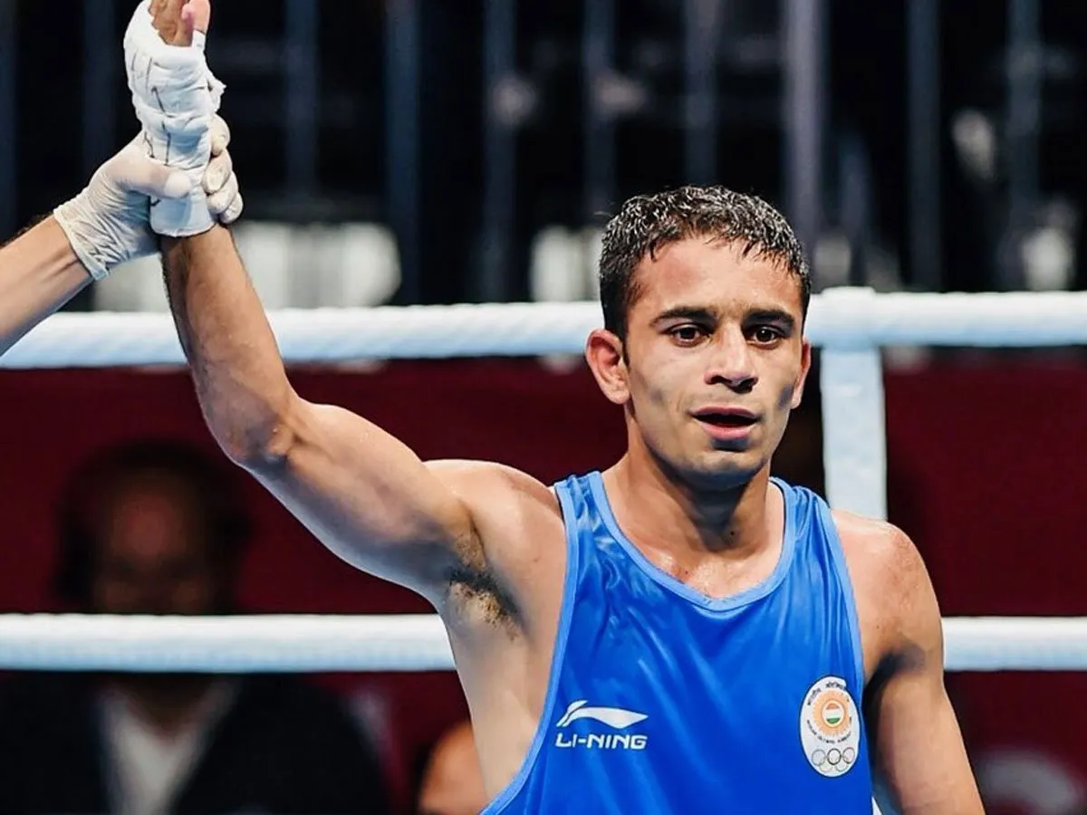 Amit Panghal is a 52kg category boxer.