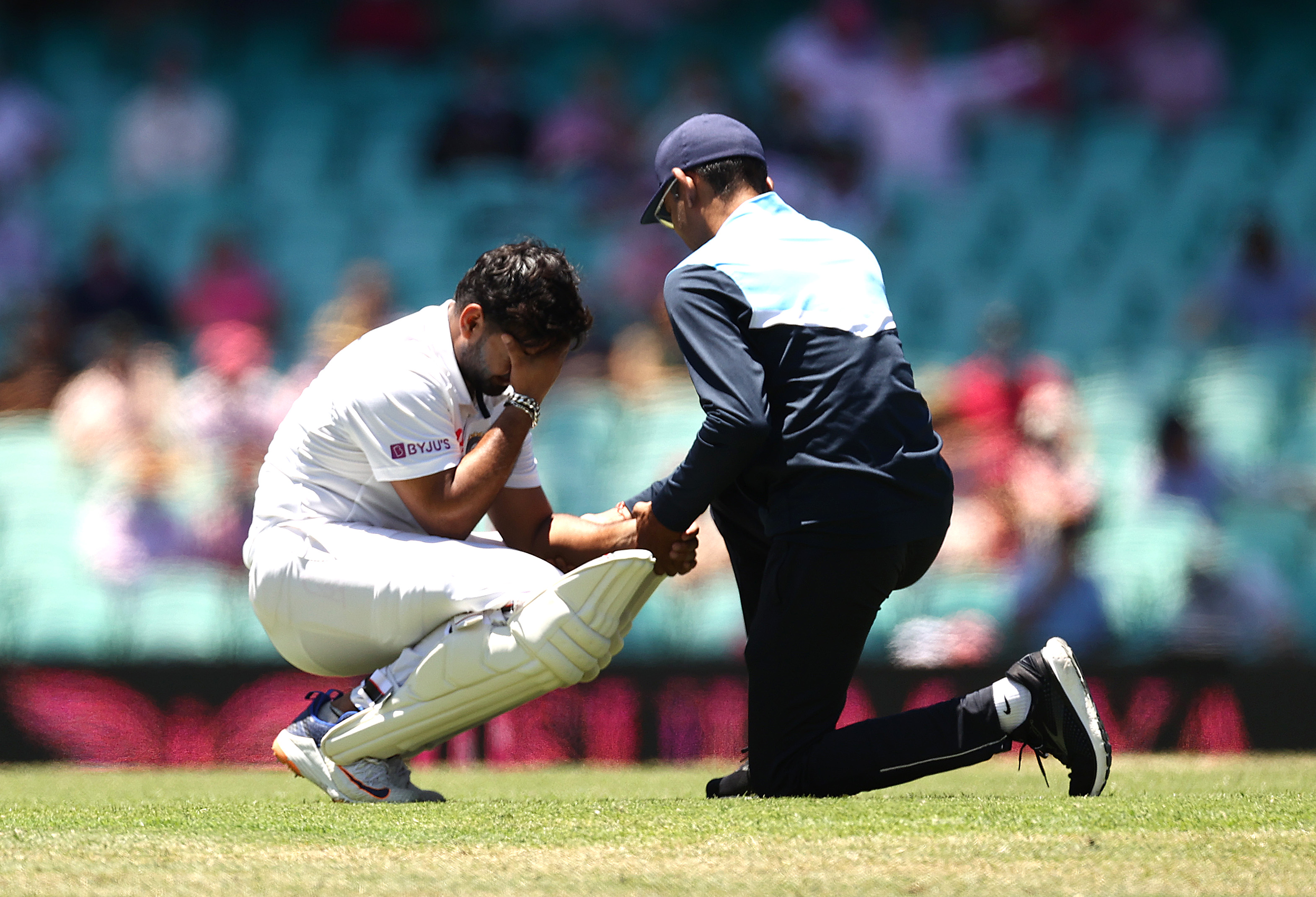 Rishabh Pant suffered an elbow injury off Josh Hazlewood's delivery in the Sydney Test.