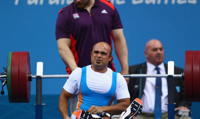 Para-weightlifter Farman Basha