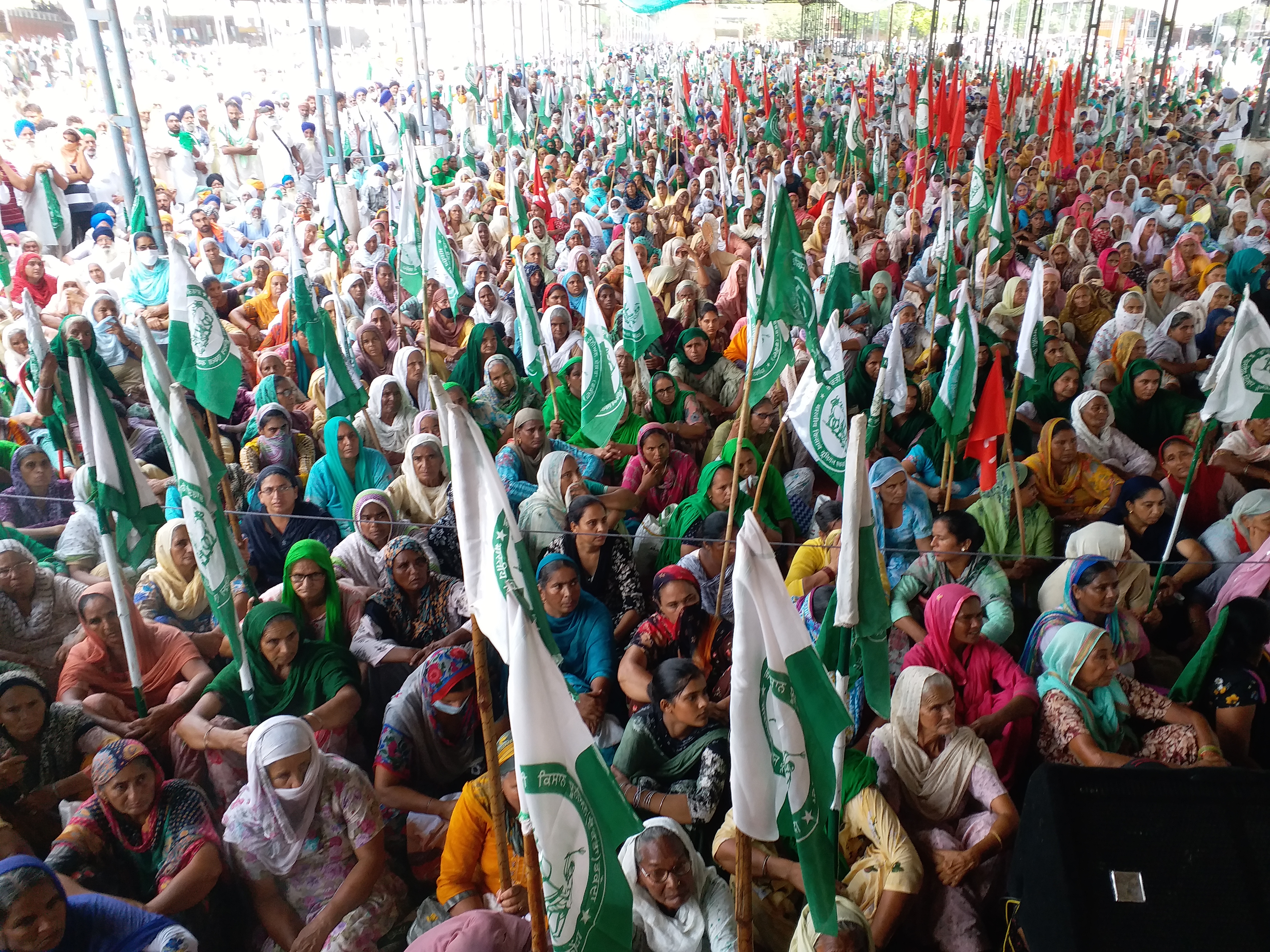 farmers organizations lalkar rally  against the agriculture ordinances In Barnala