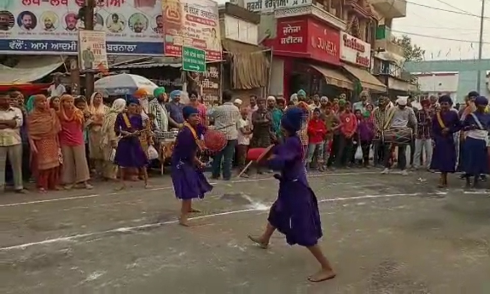 Nagar Kirtan organized in Barnala city dedicated to Gurpurab