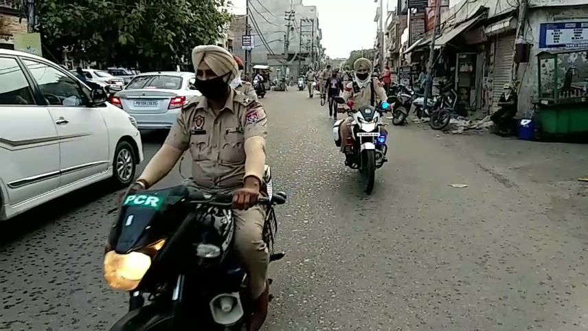 ludhiana police conduct flag march before anniversary of op blue star