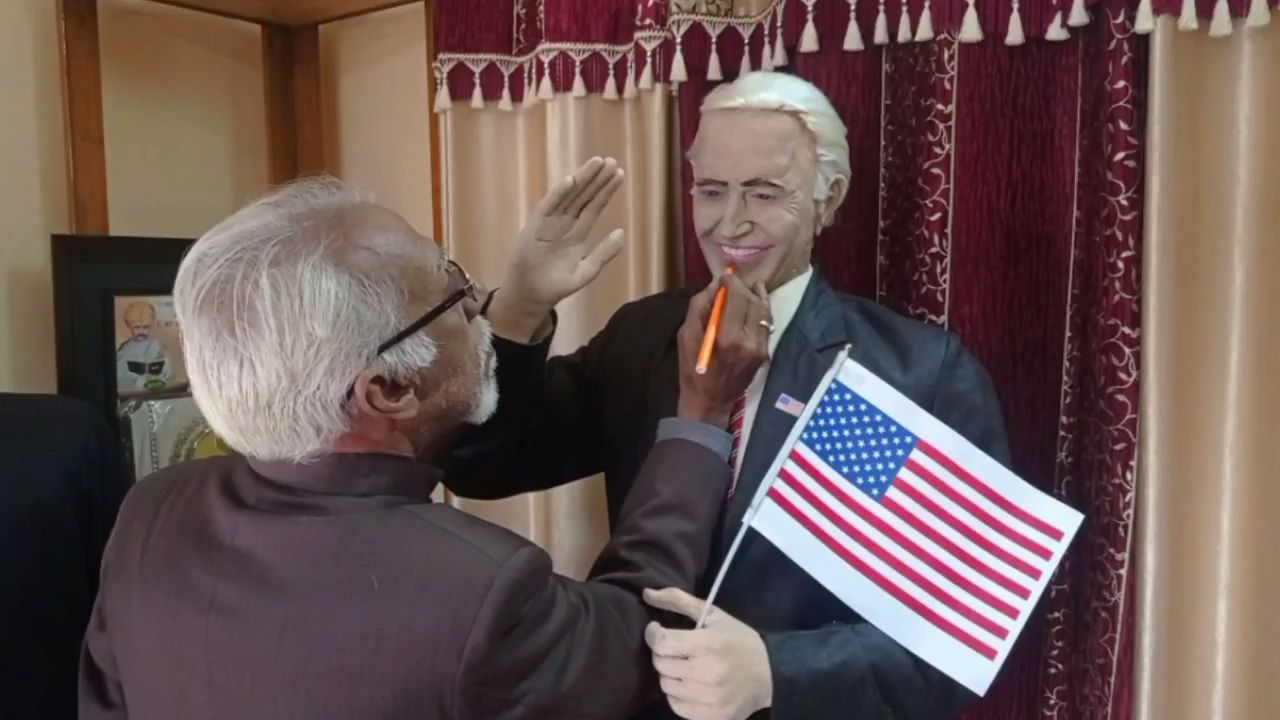 A sculptor from Ludhiana has created a wax statue of US President Joe Biden