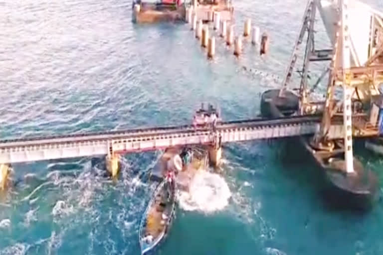 Pamban old bridge