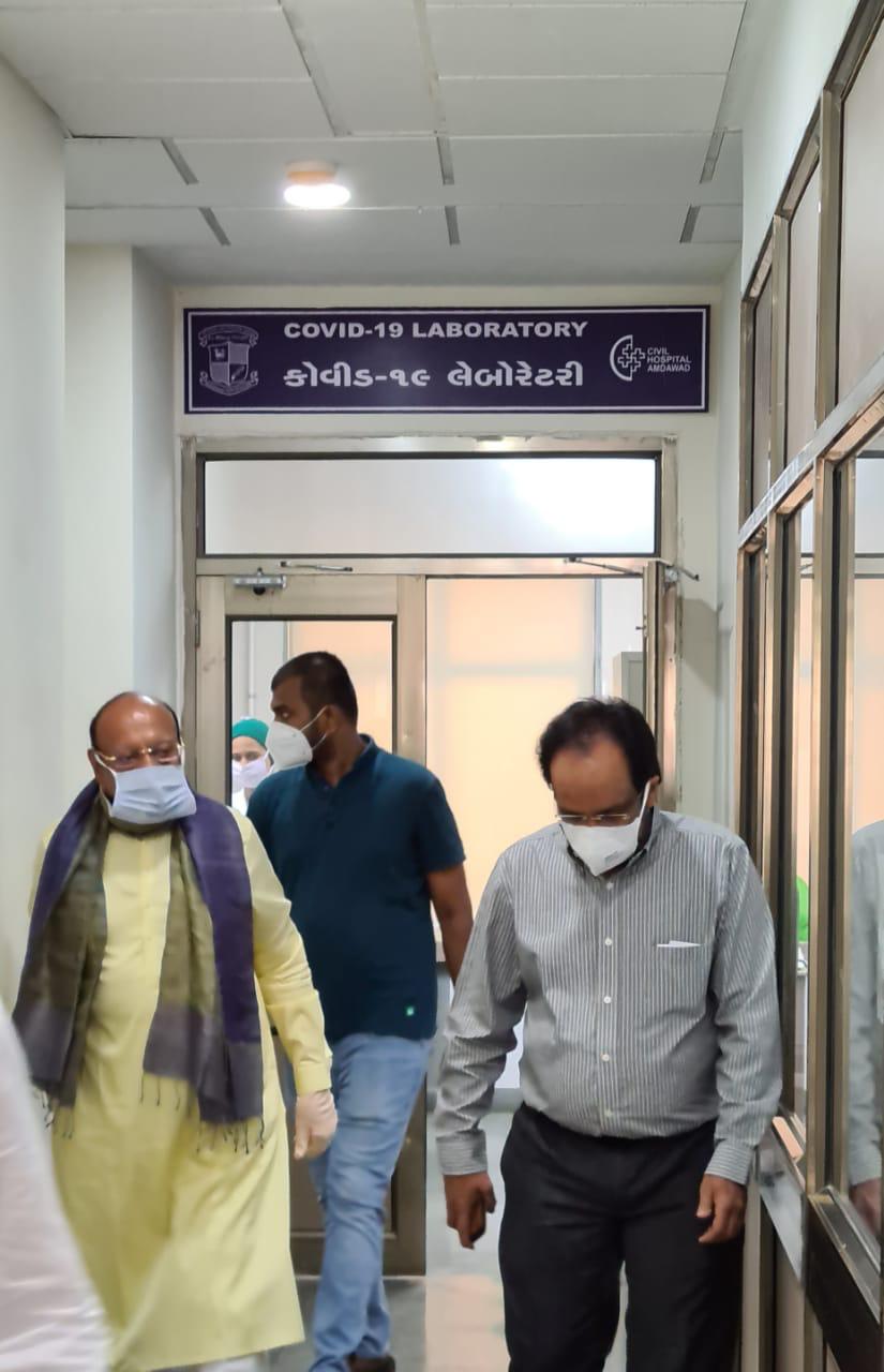 Shankarsinh Vaghela visited Civil and SVP Hospitals