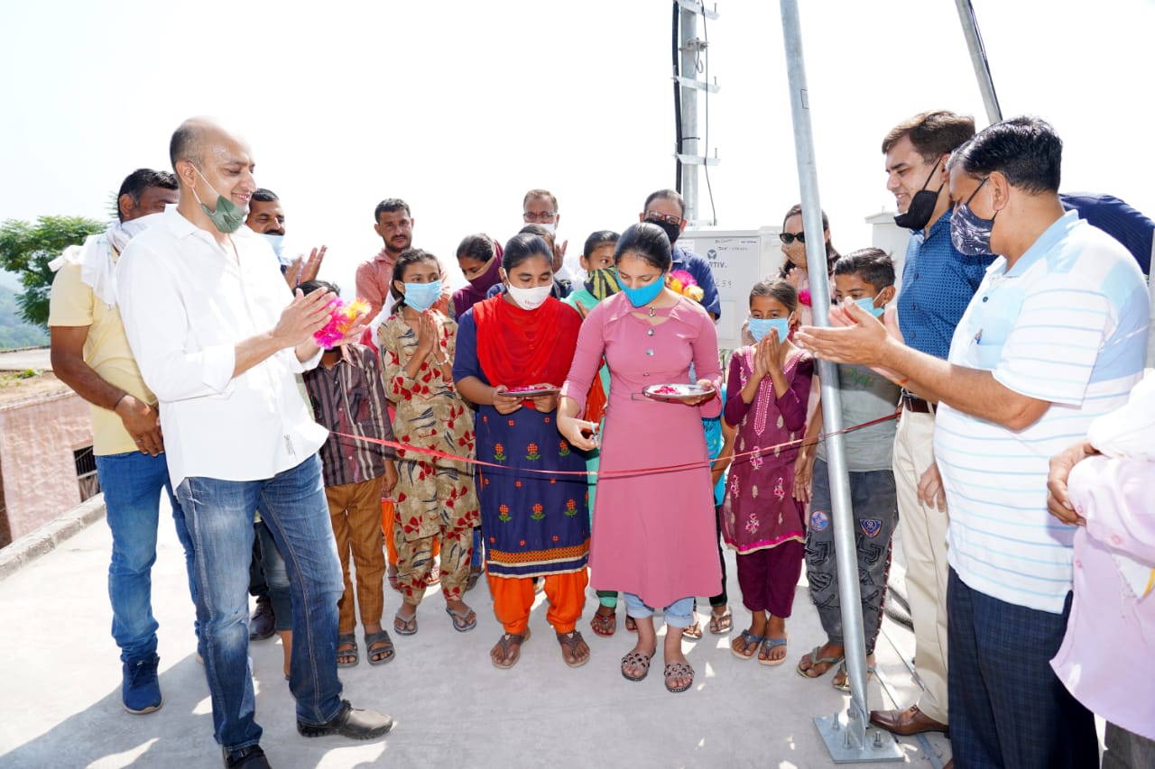 sonu sood and karan gilhotra installed towers in village of panchkula for students to study