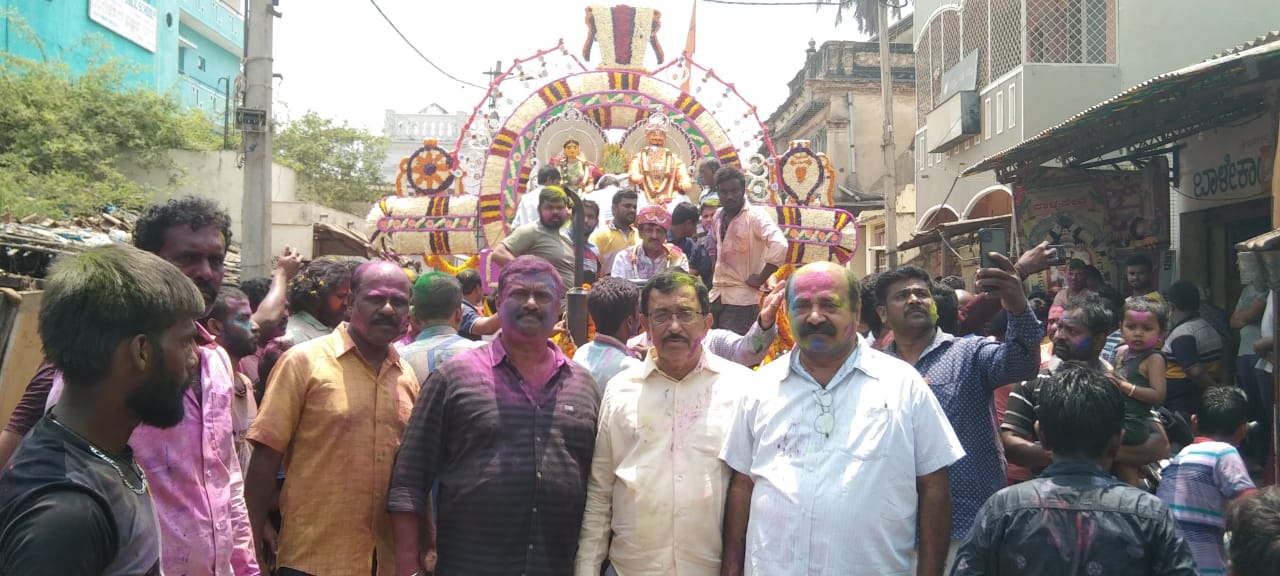 MLC CP Yogeshwar Holi festival celebrate in ramnagar