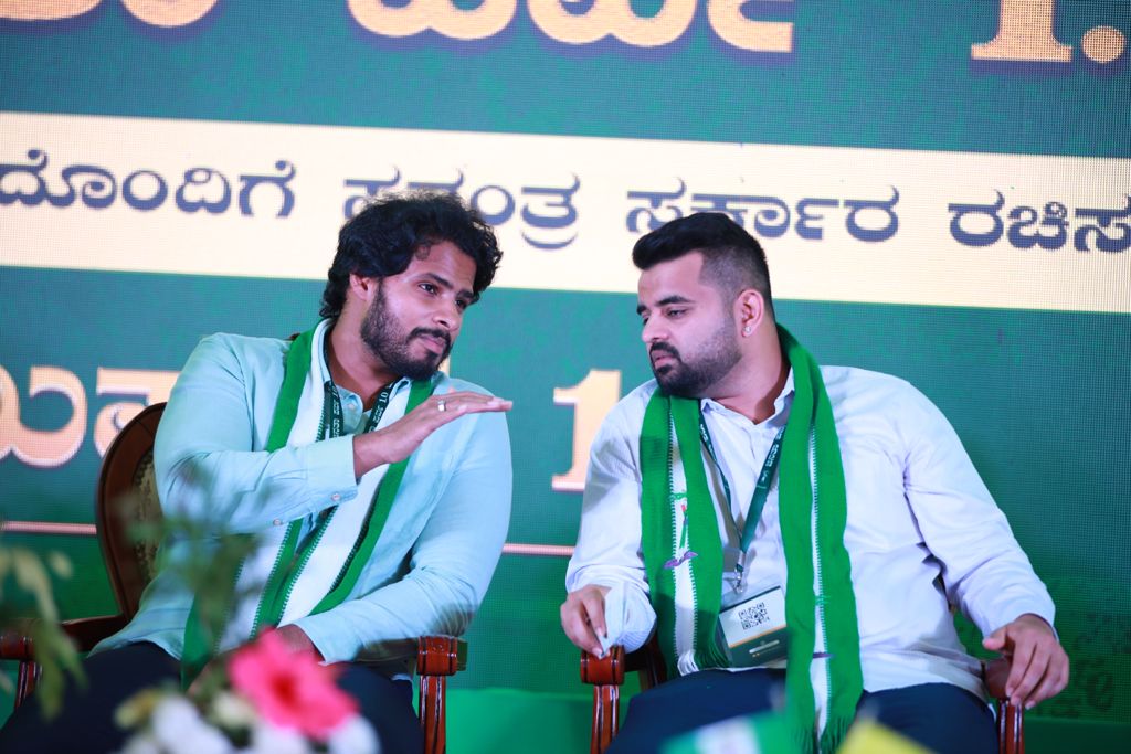 Nikhil Kumarswamy and Prajwal revanna