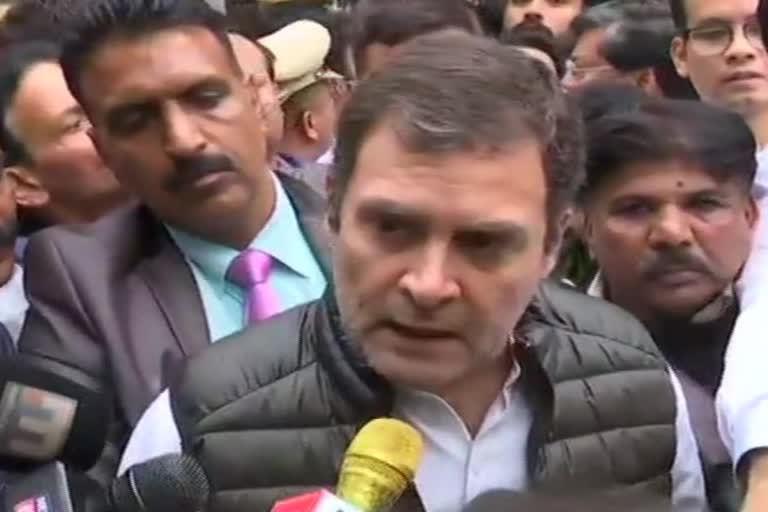 Rahul Gandhi has reached Sonia's residence