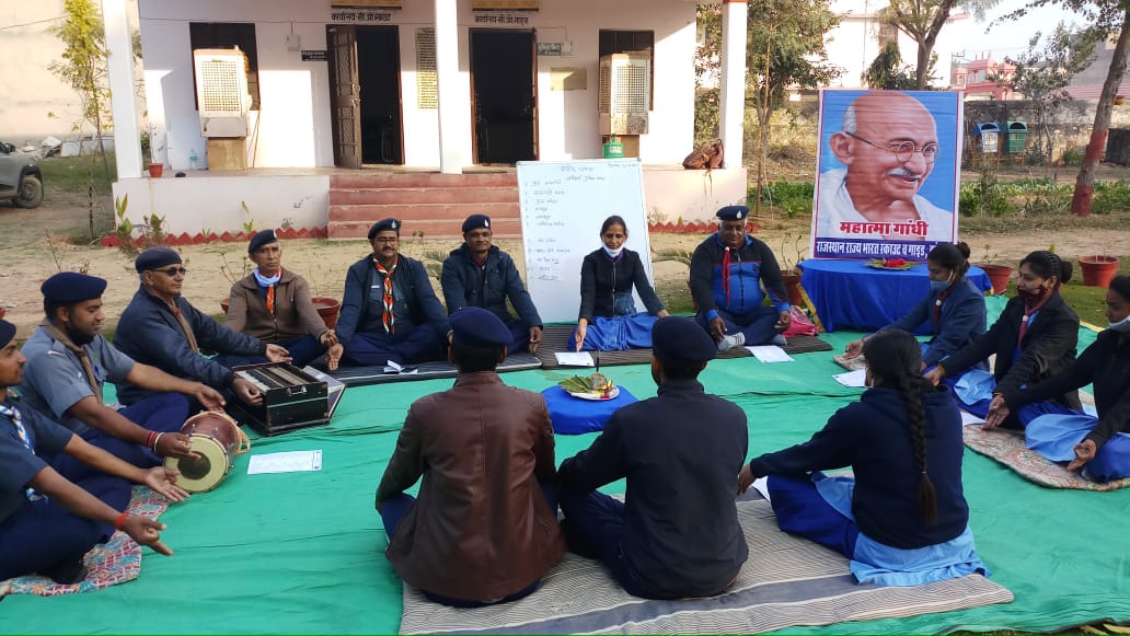 मोरारका कॉलेज प्रार्थना सभा झुंझुनू,  Jhunjhunu Sarva Dharma Prayer Meeting,  Bharat Scout Guide District Headquarters Jhunjhunu,  Morarka College Prayer Meeting Jhunjhunu