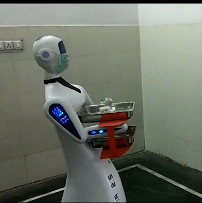 A jaipur hospital using Robot to take care of Covid-19 patients