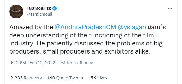 Stars tweets saying thank you AP CM, JAGAN hash tag trending