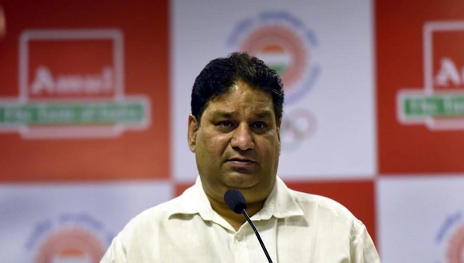 IOA secretary general  Rajiv Mehta.