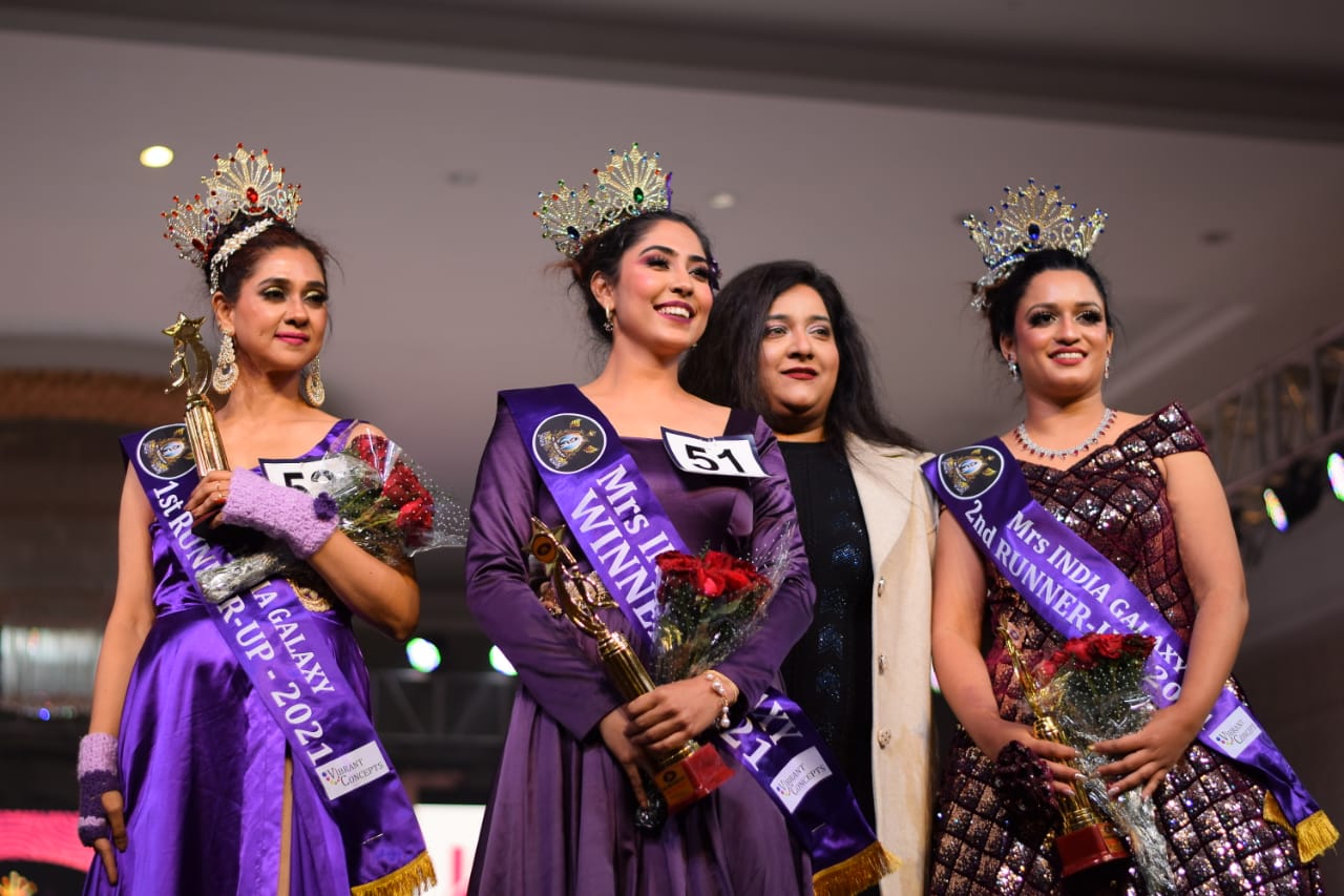 Rajashree Chakraborty is 1st runner up in mrs india galaxy 2021