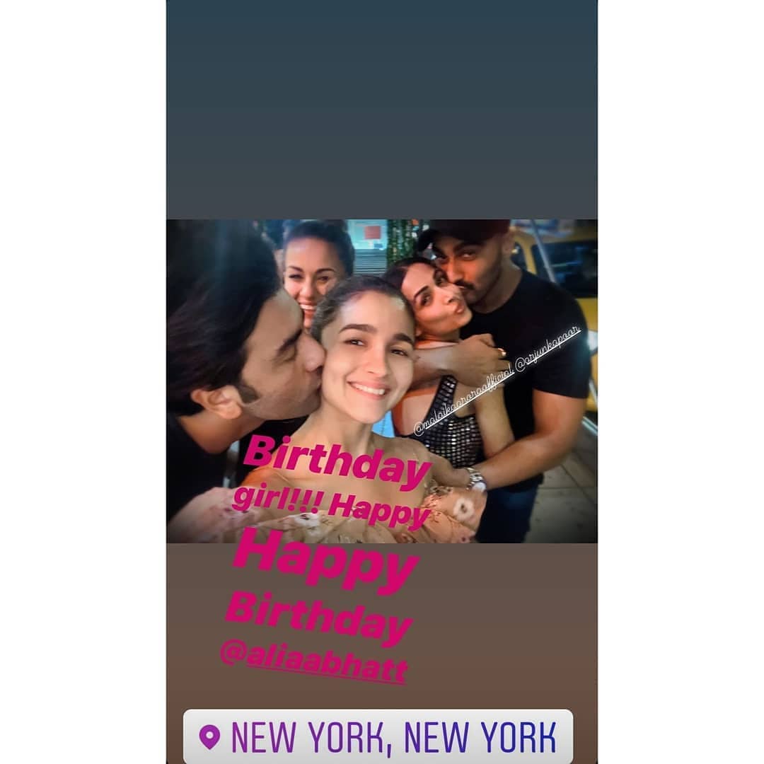 Alia secretly celebrates birthday with Ranbir in New York?