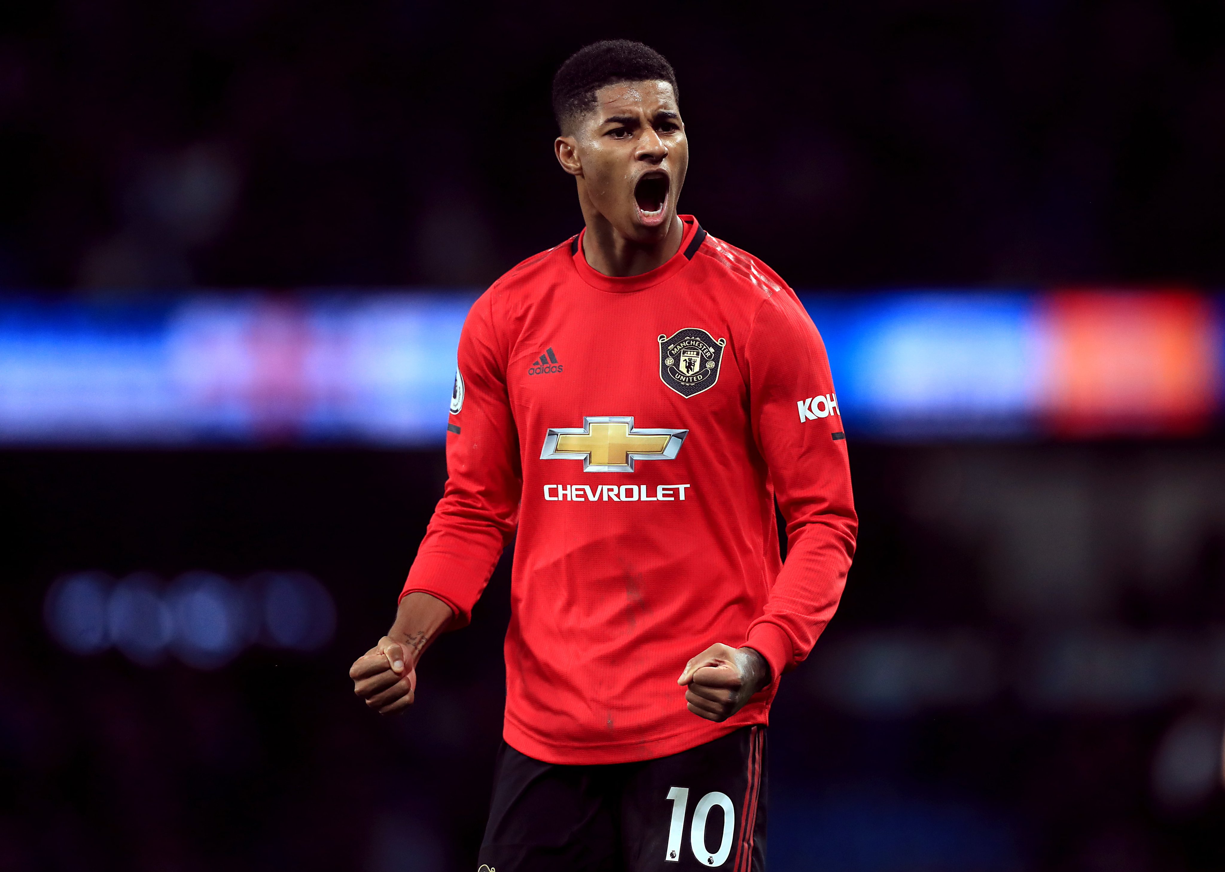 Manchester United striker Marcus Rashford.