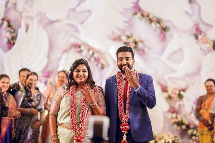 Ravichandran daughter geethanjali and Ajay wedding reception