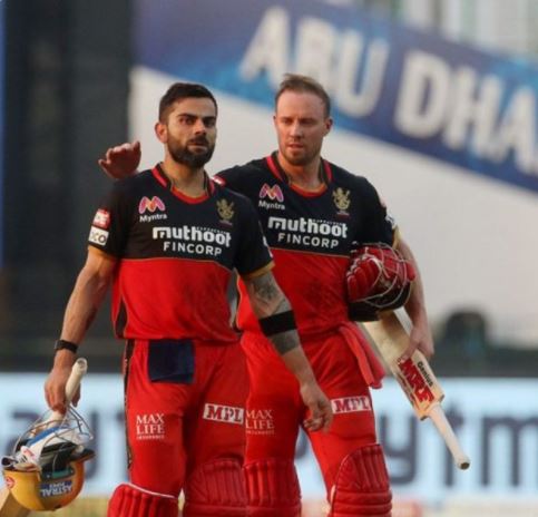 RCB captain Virat Kohli and AB de Villiers.