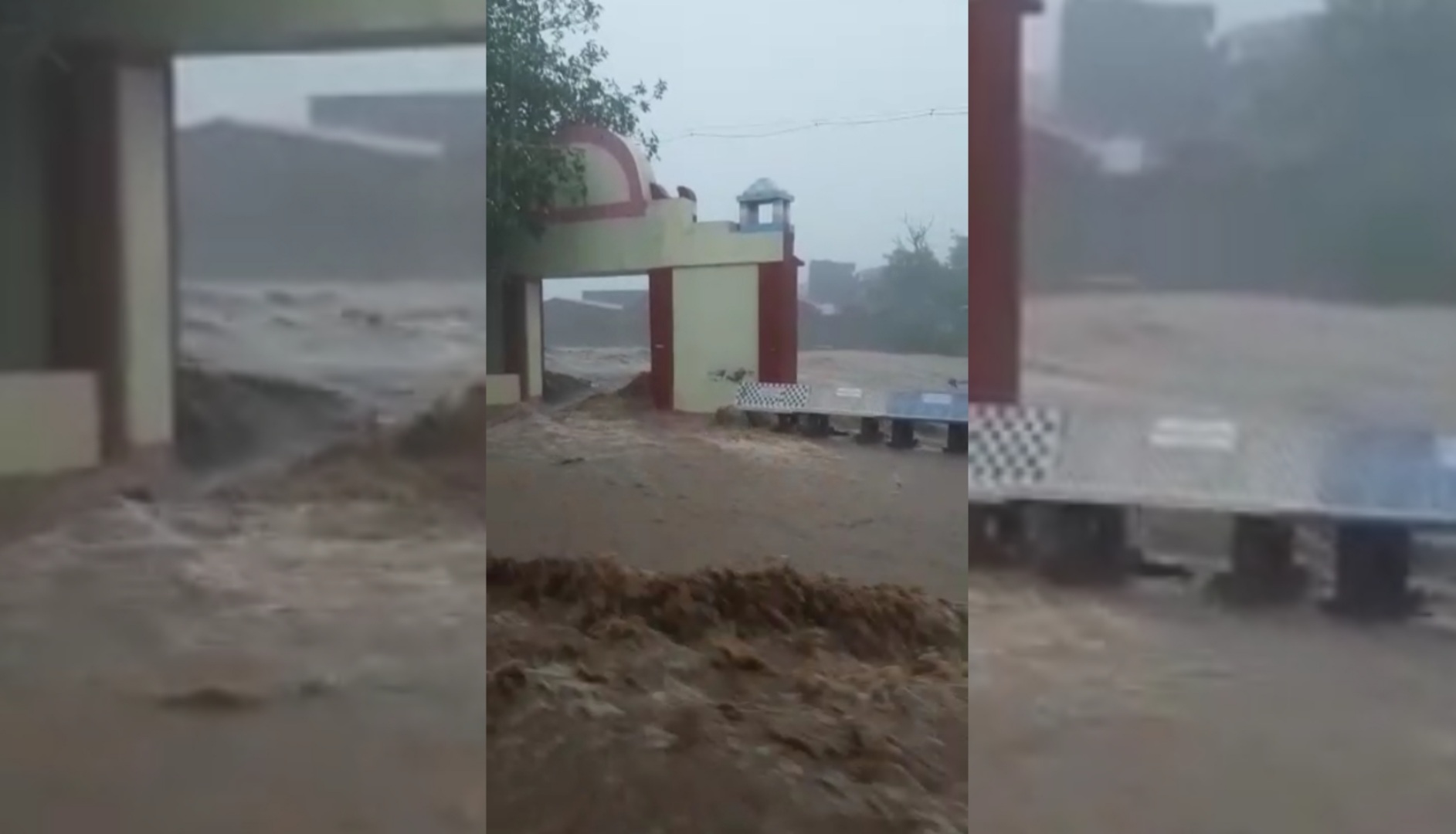 river Of Bhavnagar are flooded with rain water