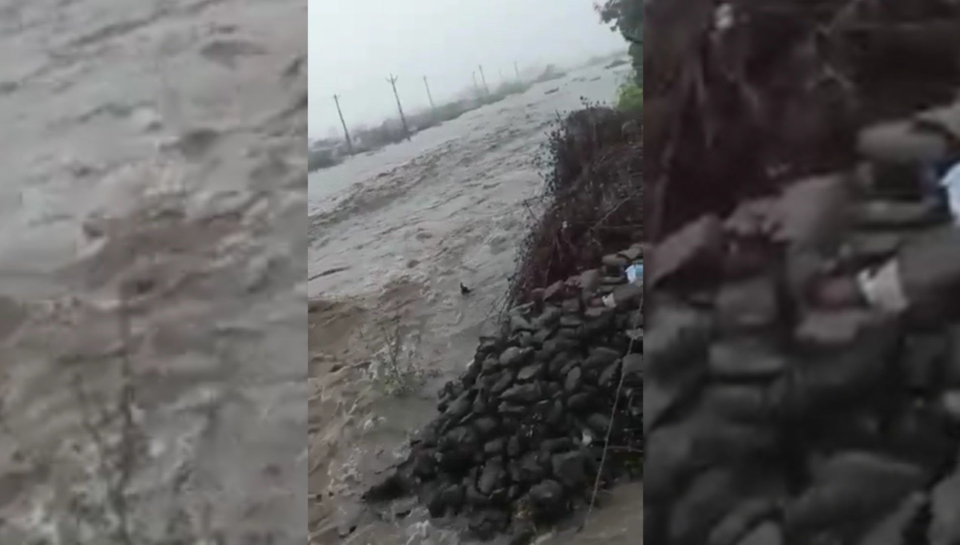 river Of Bhavnagar are flooded with rain water