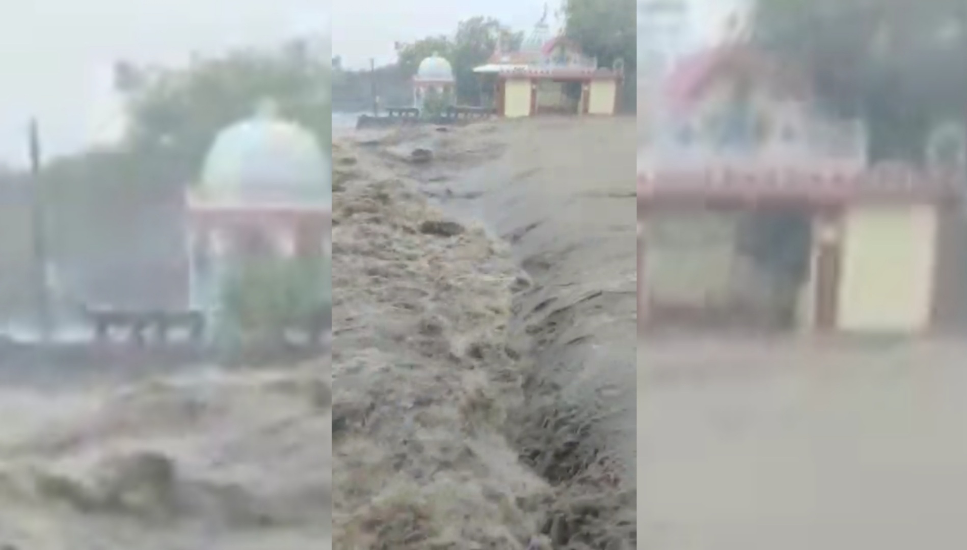 River Of Bhavnagar are flooded with rain water