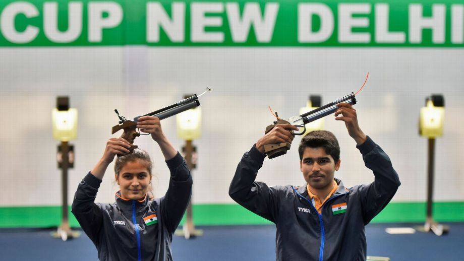 Manu Bhaker and Saurabh Chaudhary won the 10m air pistol gold on the final day of ISSF World Cup.