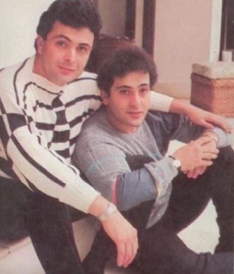 Rajiv Kapoor with brother Rishi Kapoor