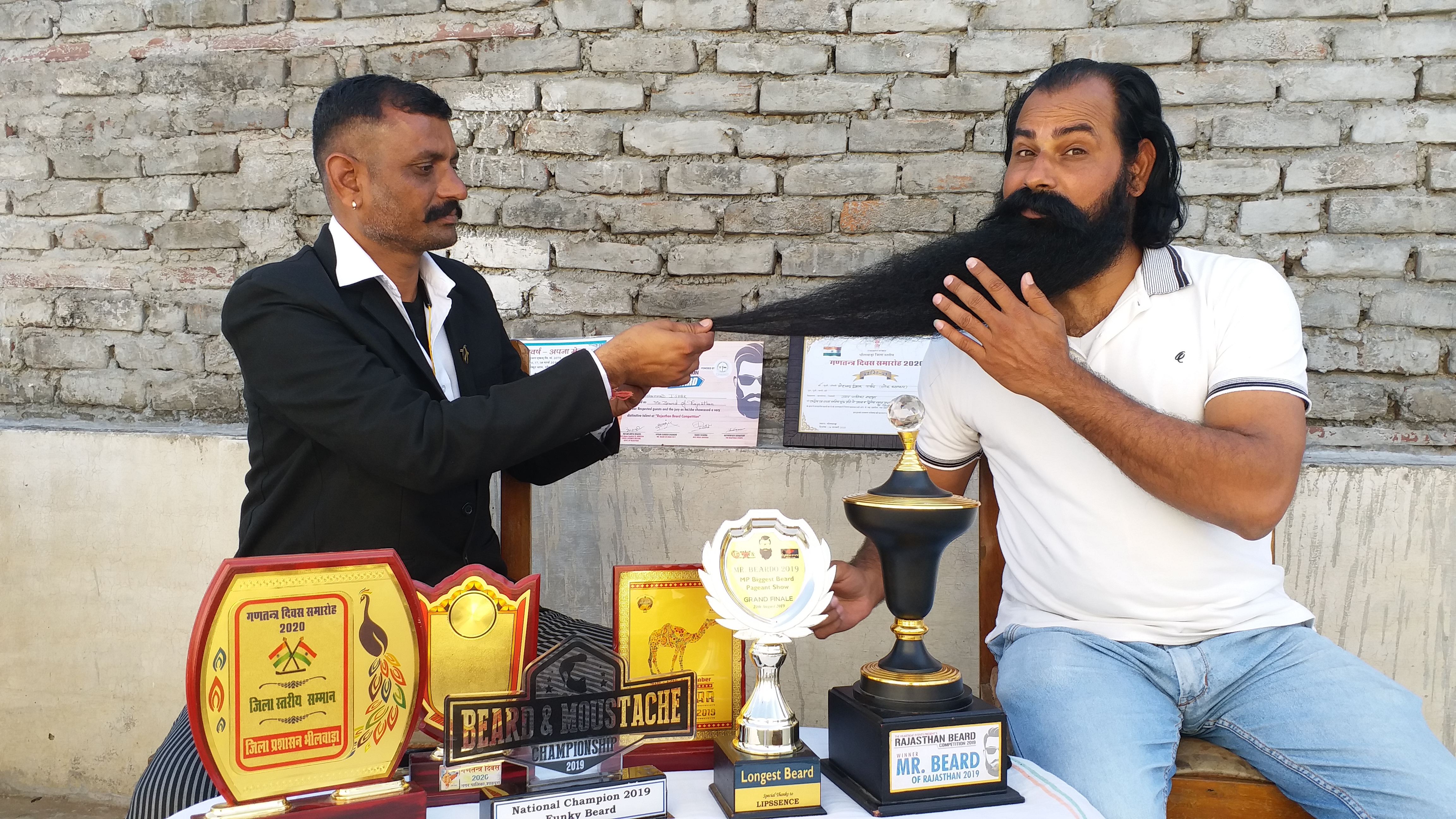 mohammed ishaq khan set a unique record in beard championship