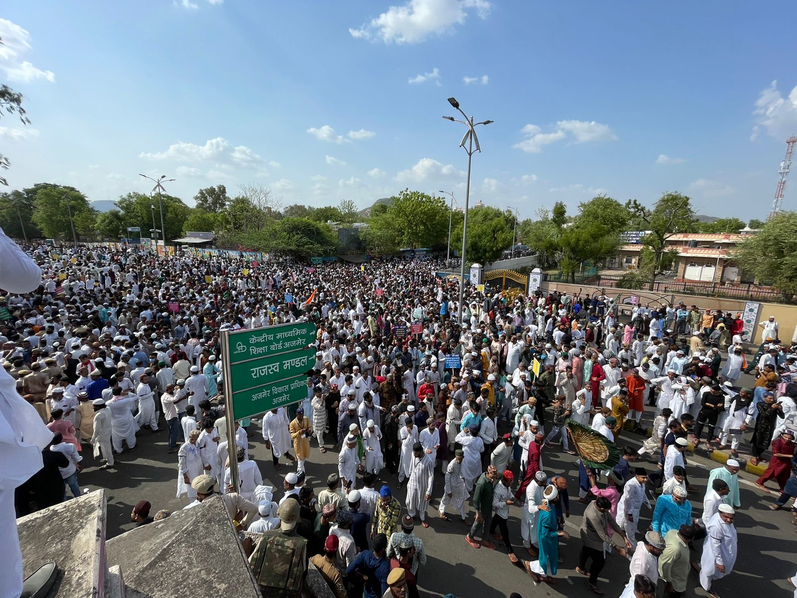 Muslim silent protest against nupur sharma and naveen jindal in Ajmer