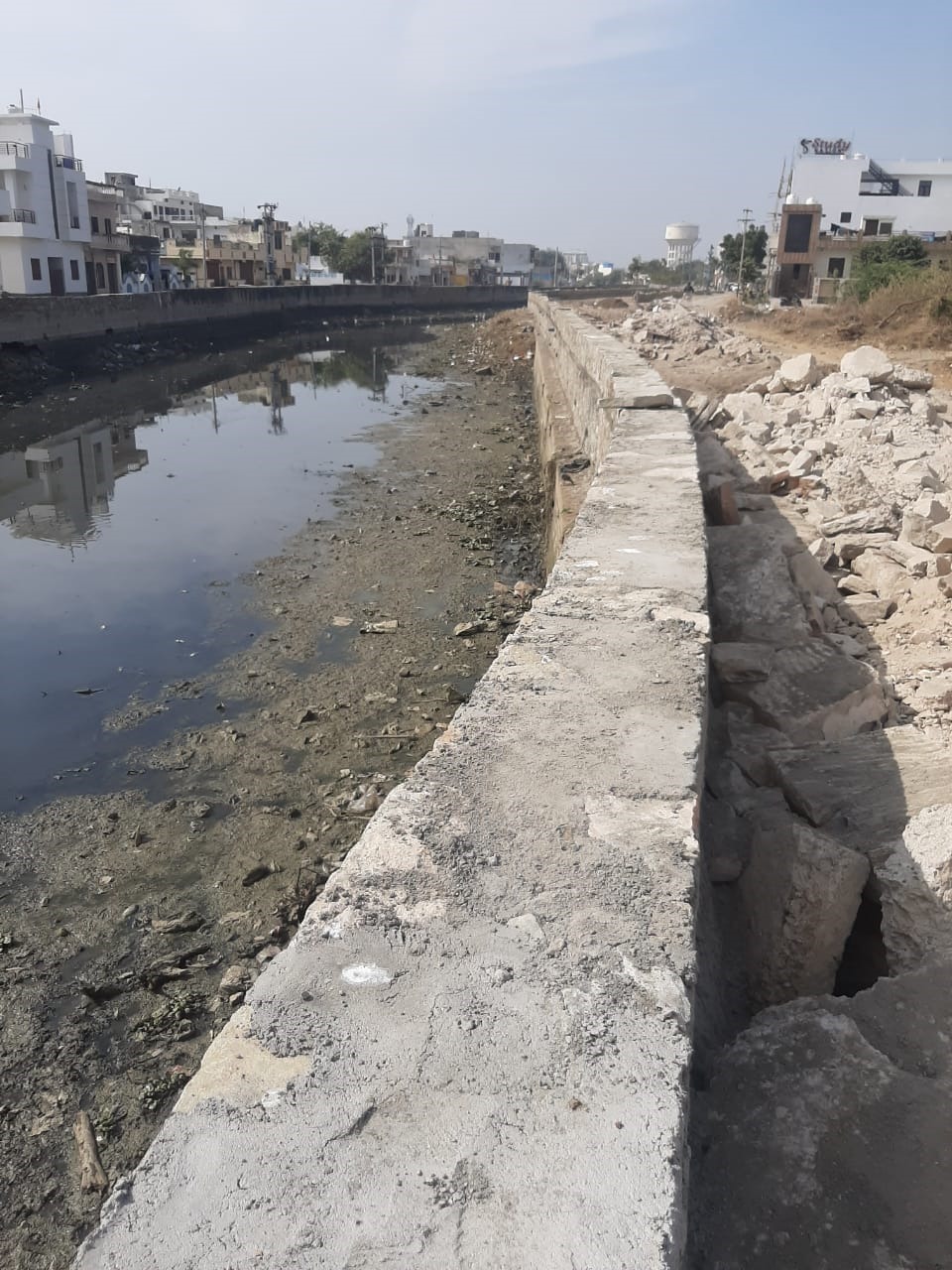 Bandi river development work started, बांडी नदी डवलपमेंट कार्य आरंभ