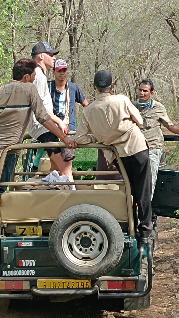 David Miller reach Sariska to see wildlife