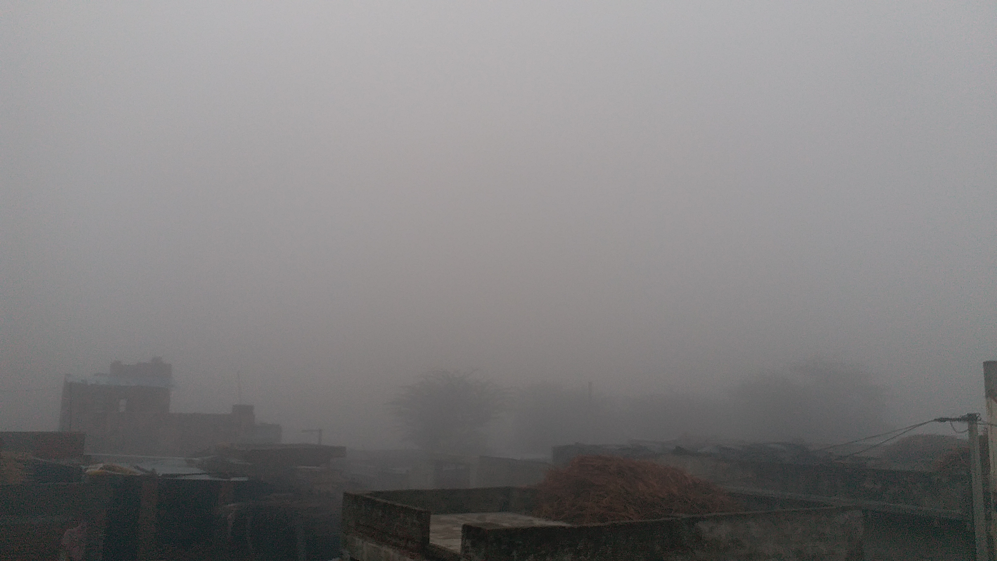 smog in bhilwara, खेतों में छाया कोहरा