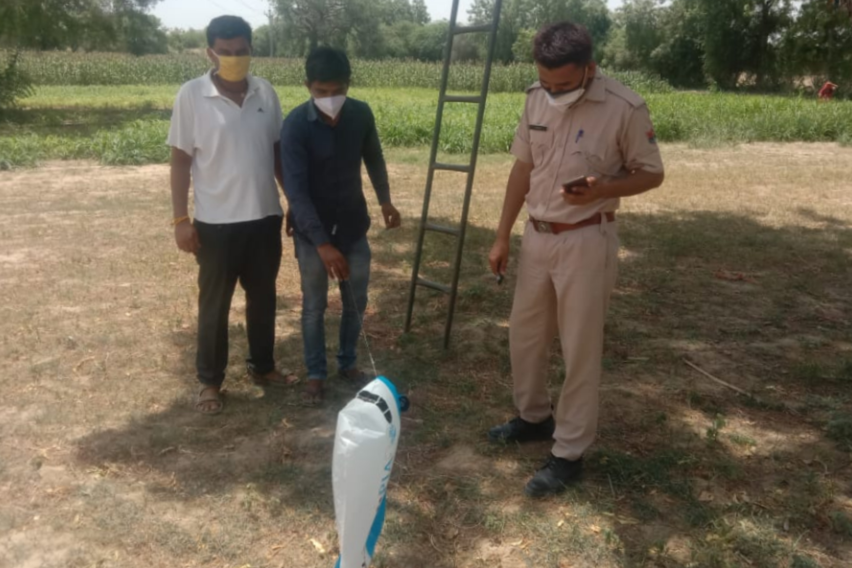 suspicious balloon found, Barmer news